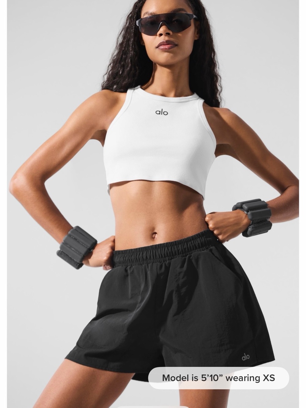 ALO Yoga White Aspire Tank (Authentic)